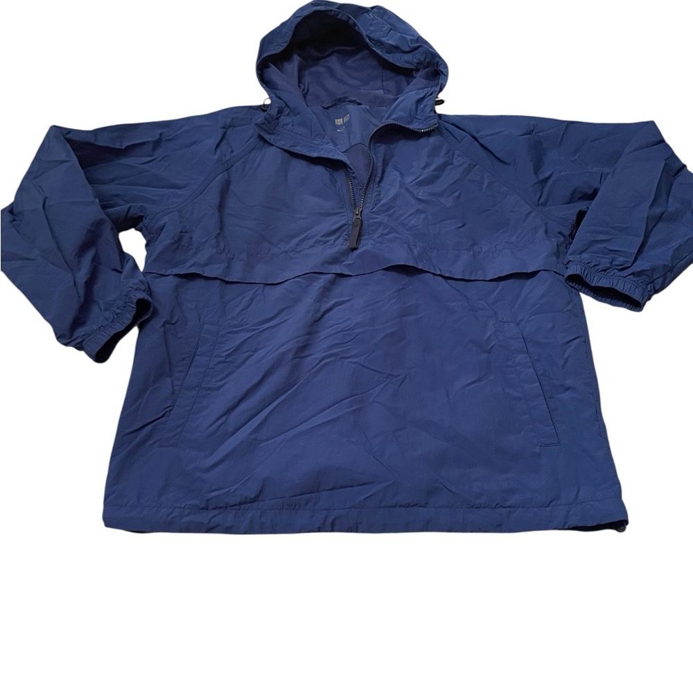 UNIQLO windbreaker Men Small Oversized Anorak Parka Nylon Zip Up NWOT